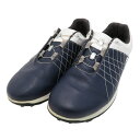 FOOT JOY フットジョイ ×MICHELIN/56206J TREADS BOA スパイクレスゴルフシューズ ネイビー系 25.5cm 【中古】ゴルフウェア メンズ(4)