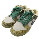 NIKE ナイキ DX2654-200 スニーカー DUNK LOW SAFARI CACAO 総柄 ブラウン系 28cm 【中古】メンズ