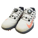 NIKE GOLF ナイキゴルフ AH6990 LUNARCOMMAND2 BOA ゴルフシューズ ホワイト系 23cm 【中古】ゴルフウェア レディース