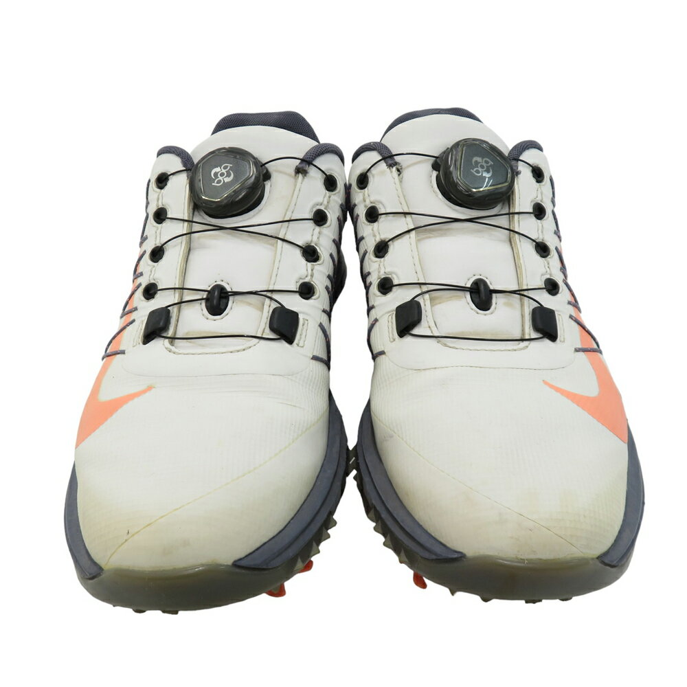 NIKE GOLF ナイキゴルフ AH6990 LUNARCOMMAND2 BOA ゴルフシューズ ホワイト系 23cm 【中古】ゴルフウェア レディース