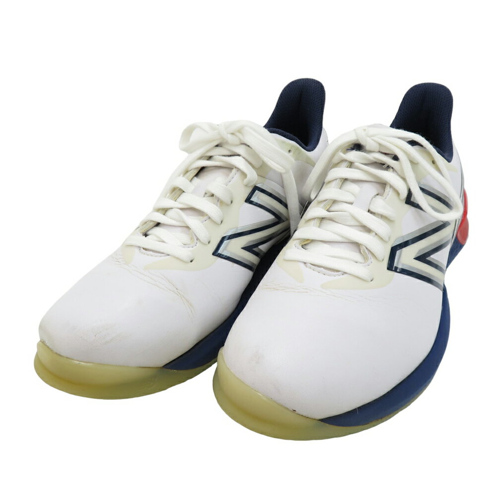 NEW BALANCE ニューバランス 2022年モデル UG2500T3 FRESH FOAM 2500 T3 ゴルフシューズ ホワイト系 25.5 【中古】...