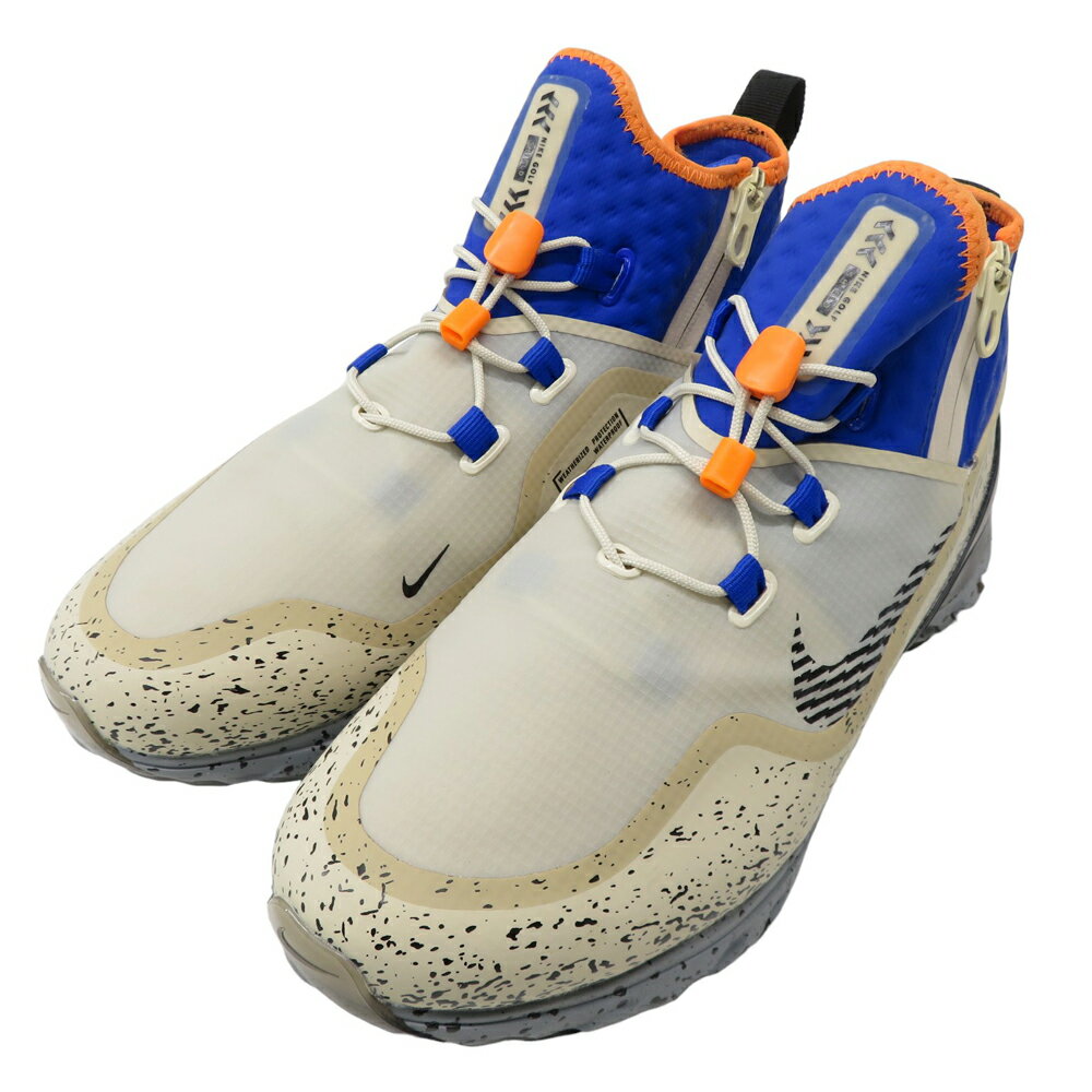 NIKE GOLF ナイキゴルフ DD8343-200 AIR ZOOM INFINITY TR SHIELD ゴルフシューズ ベージュ系 25cm 【中古】ゴルフウェア メンズ 1