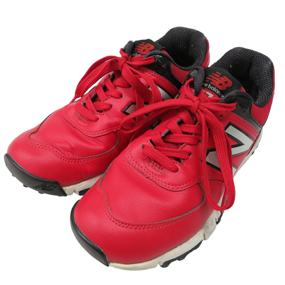 NEW BALANCE ニューバランス MGS574RD スパイクレス ゴルフシューズ レッド系 23 【中古】ゴルフウェア レディース