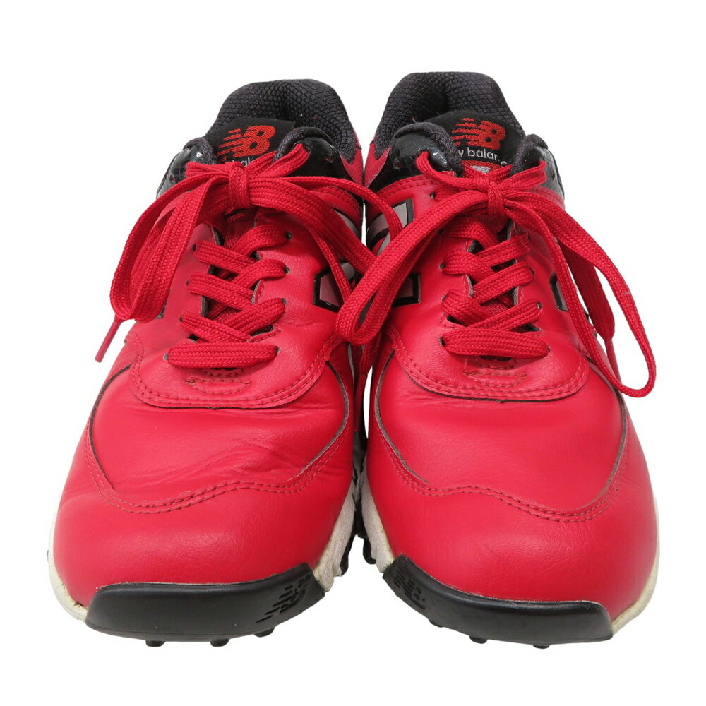NEW BALANCE ニューバランス MGS574RD スパイクレス ゴルフシューズ レッド系 23 【中古】ゴルフウェア レディース