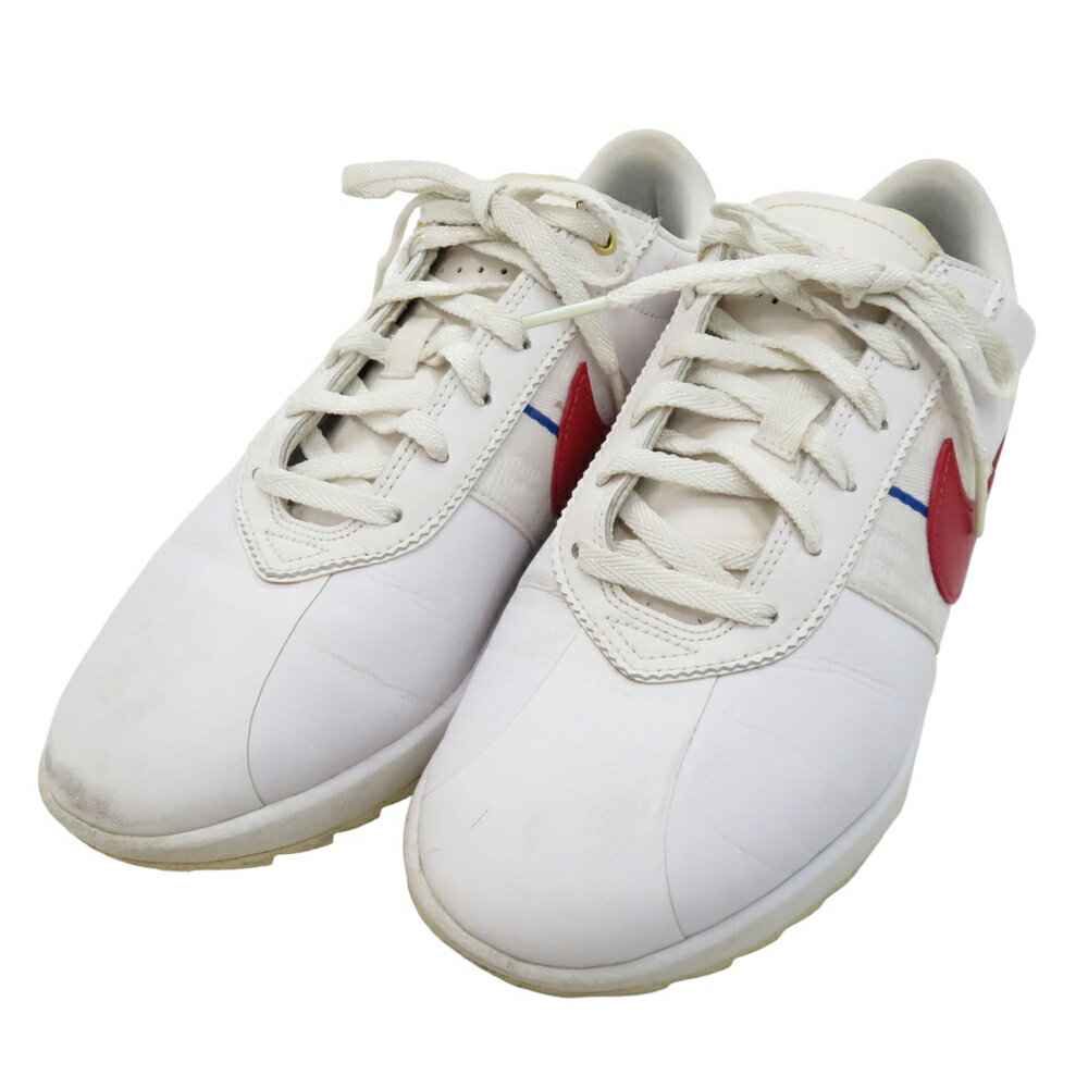 NIKE GOLF ナイキゴルフ CI1670 CORTEZ G スパイクレス ゴルフシューズ ホワイト系 25cm 【中古】ゴルフウェア レディース 1