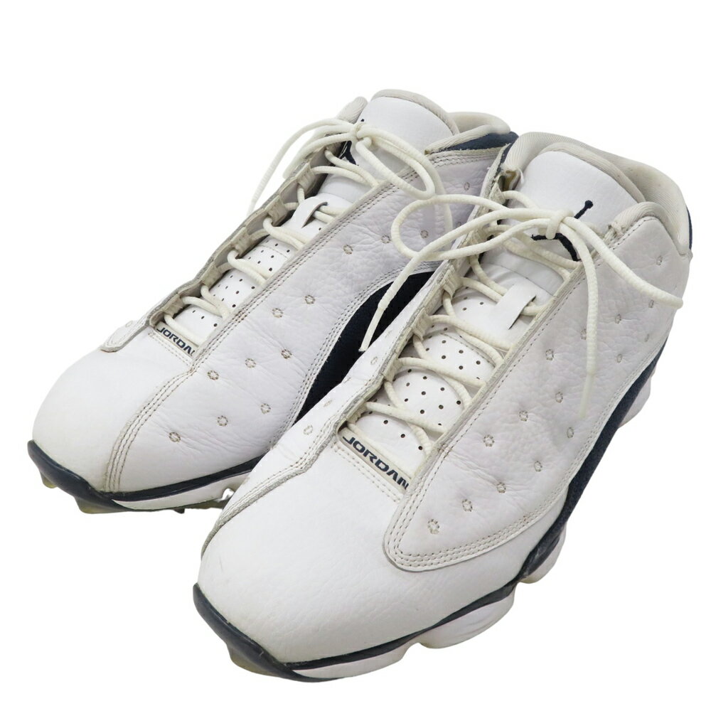 NIKE GOLF ナイキゴルフ 917719-100 エアジョーダン13 レトロ ゴルフシューズ ホワイト系 28 【中古】...