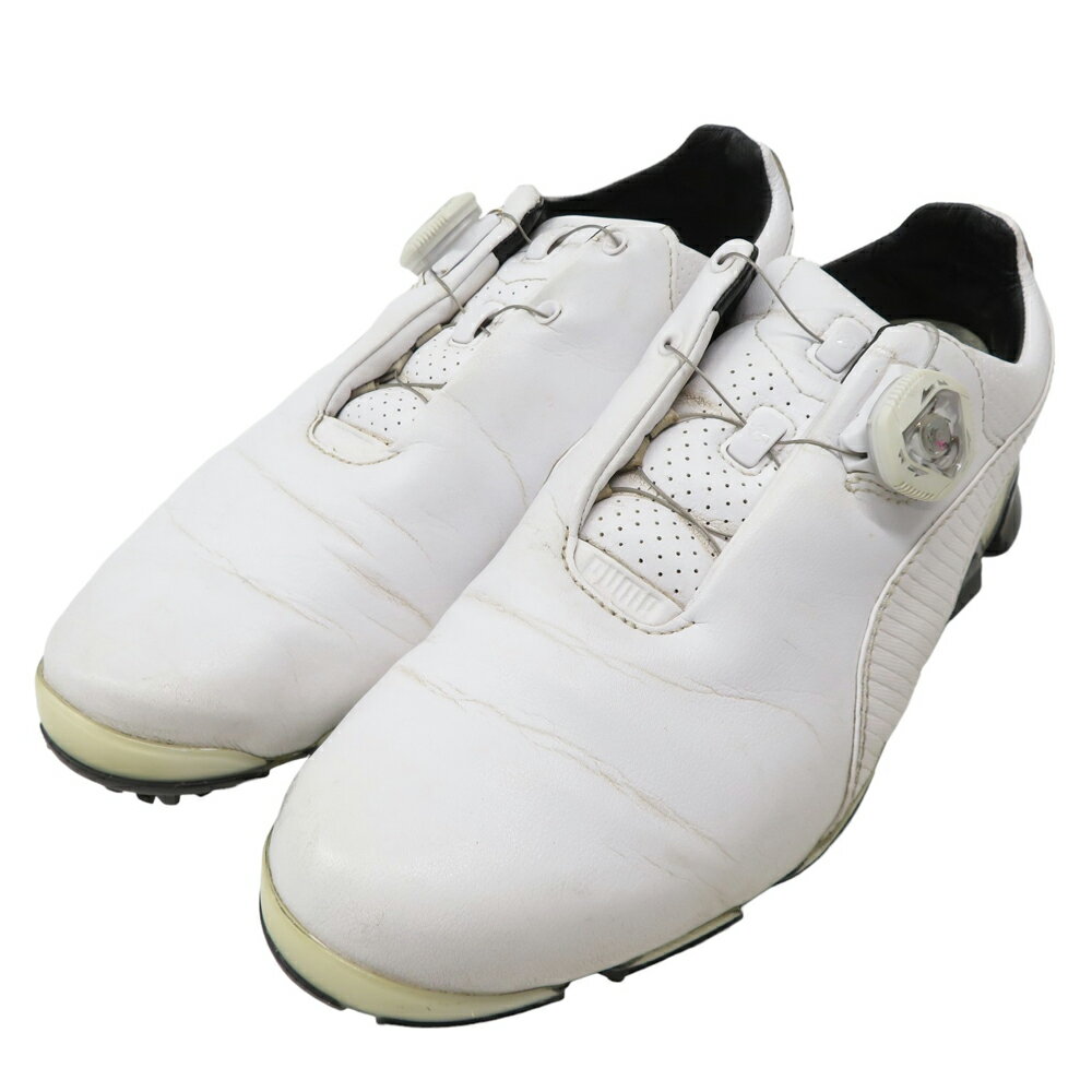 PUMA GOLF プーマゴルフ 188655 03 TITANTOUR IGNITE Premium BOA ゴルフシューズ ホワイト系 25 【中古】ゴルフ...