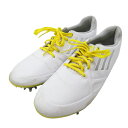 ADIDAS GOLF アディダスゴルフ 676163 adizero Tour ゴルフシューズ ホワイト系 23cm 【中古】ゴルフウェア レディース