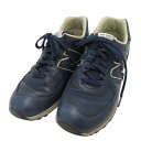 NEW BALANCE ニューバランス M576CNN スニーカー イギリス製 ネイビー系 8 1/2 【中古】メンズ