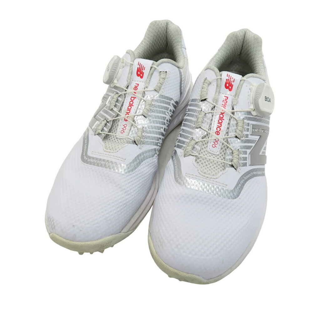 NEW BALANCE ニューバランス UGBF996W ゴルフシューズ BOA ホワイト系 23.5 【中古】ゴルフウェア レディース