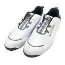 MIZUNO GOLF ミズノゴルフ 51GQ227014 ワイドスタイルWGボア スパイクレスゴルフシューズ ホワイト系 27.0cm 【中古】ゴルフウェア ...