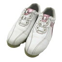 FOOT JOY フットジョイ 93833J りールフィット ゴルフシューズ ダイヤル式 ホワイト系 23.5 【中古】ゴルフウェア レディース