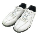 FOOT JOY フットジョイ 45189J EXL スパイク ゴルフシューズ BOA ホワイト系 25.0cm 【中古】ゴルフウェア メンズ