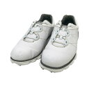 FOOT JOY フットジョイ 53287J ゴルフシューズ ホワイト系 25cm 【中古】ゴルフウェア メンズ