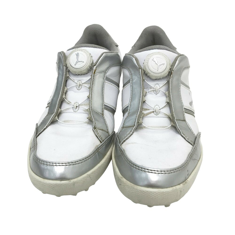 PUMA GOLF プーマゴルフ 193527-05 スパイクレス ゴルフシューズ シルバー系 23 【中古】ゴルフウェア レディース