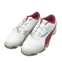 PUMA GOLF プーマゴルフ 188666 BOA ゴルフシューズ ホワイト系 22.5cm 【中古】ゴルフウェア レディース