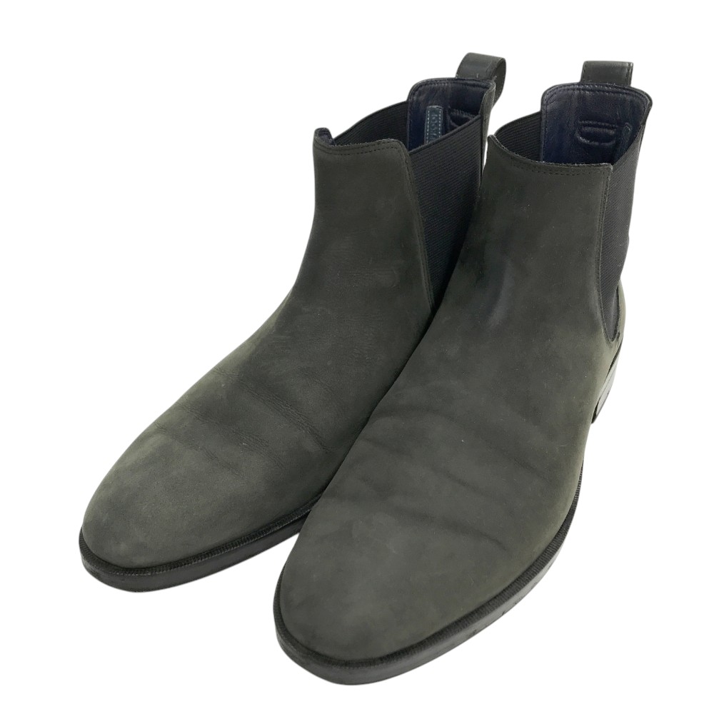COLE HAAN コールハーン C26674 サイドゴア スエードブーツ カーキ系 8M 【中古】メンズ