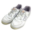 NEW BALANCE GOLF ニューバランス 574 V3 SL BOA WGBS574W スパイクレスシューズ ホワイト系 23.5 【中古】ゴルフウェア...