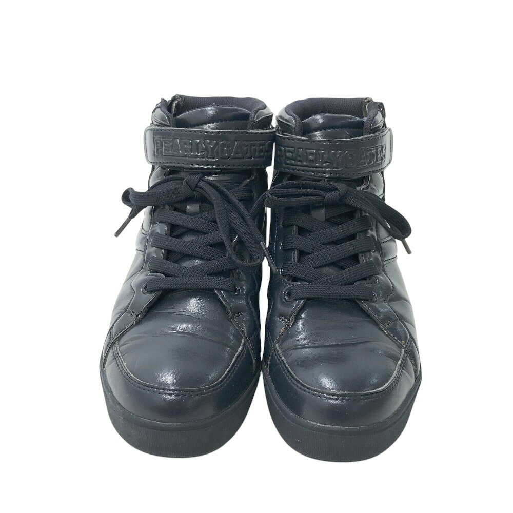 PEARLY GATES パーリーゲイツ 053-0992900 ハイカット ゴルフシューズ ネイビー系 23cm 【中古】ゴルフウェア レディース