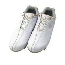 FOOT JOY フットジョイ 99074J Boa DRYJOYS ゴルフシューズ ホワイト系 23.5cm 【中古】ゴルフウェア レディース