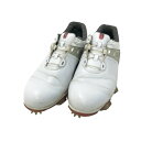 FOOT JOY フットジョイ 55411J ゴルフシューズ ホワイト系 26.5 【中古】ゴルフウェア メンズ