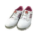 ADIDAS GOLF アディダスゴルフ adistar BOA Q46660 ゴルフシューズ ホワイト系 23 【中古】ゴルフウェア レディース
