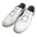 FOOT JOY フットジョイ 53830J PRO SL CORE BOA スパイクレス ゴルフシューズ ホワイト系 25.5cm 【中古】ゴルフウェア メン...