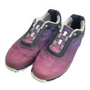 FOOT JOY フットジョイ 98052J エンパワー BOA スパイクレス シューズ パープル系 23.5 【中古】ゴルフウェア レディース