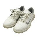 NIKE GOLF ナイキゴルフ AQ2323-100 vapor スパイクレスゴルフシューズ ホワイト系 24.0cm 【中古】ゴルフウェア レディース