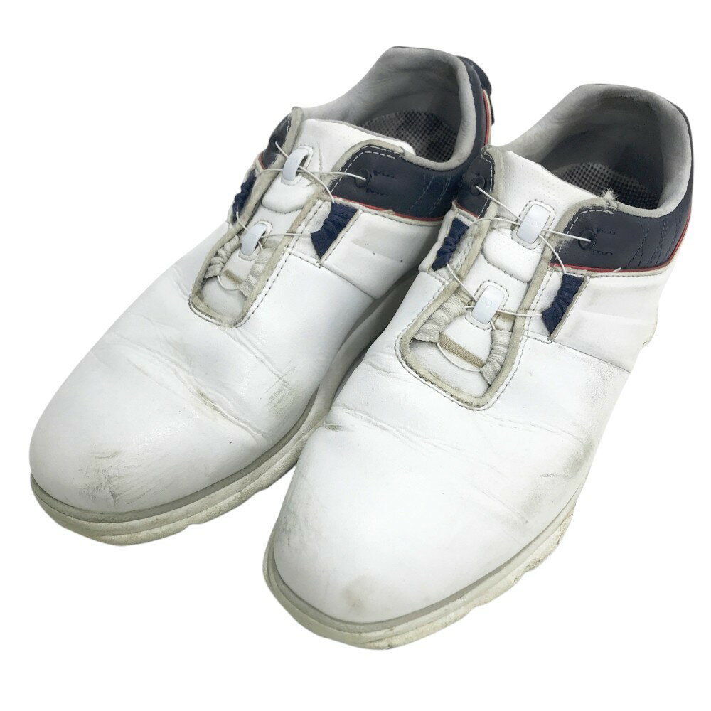 FOOT JOY フットジョイ 53086J PRO SL CORE BOA スパイクレスゴルフシューズ ホワイト系 25.0cm 【中古】ゴルフウェア メンズ