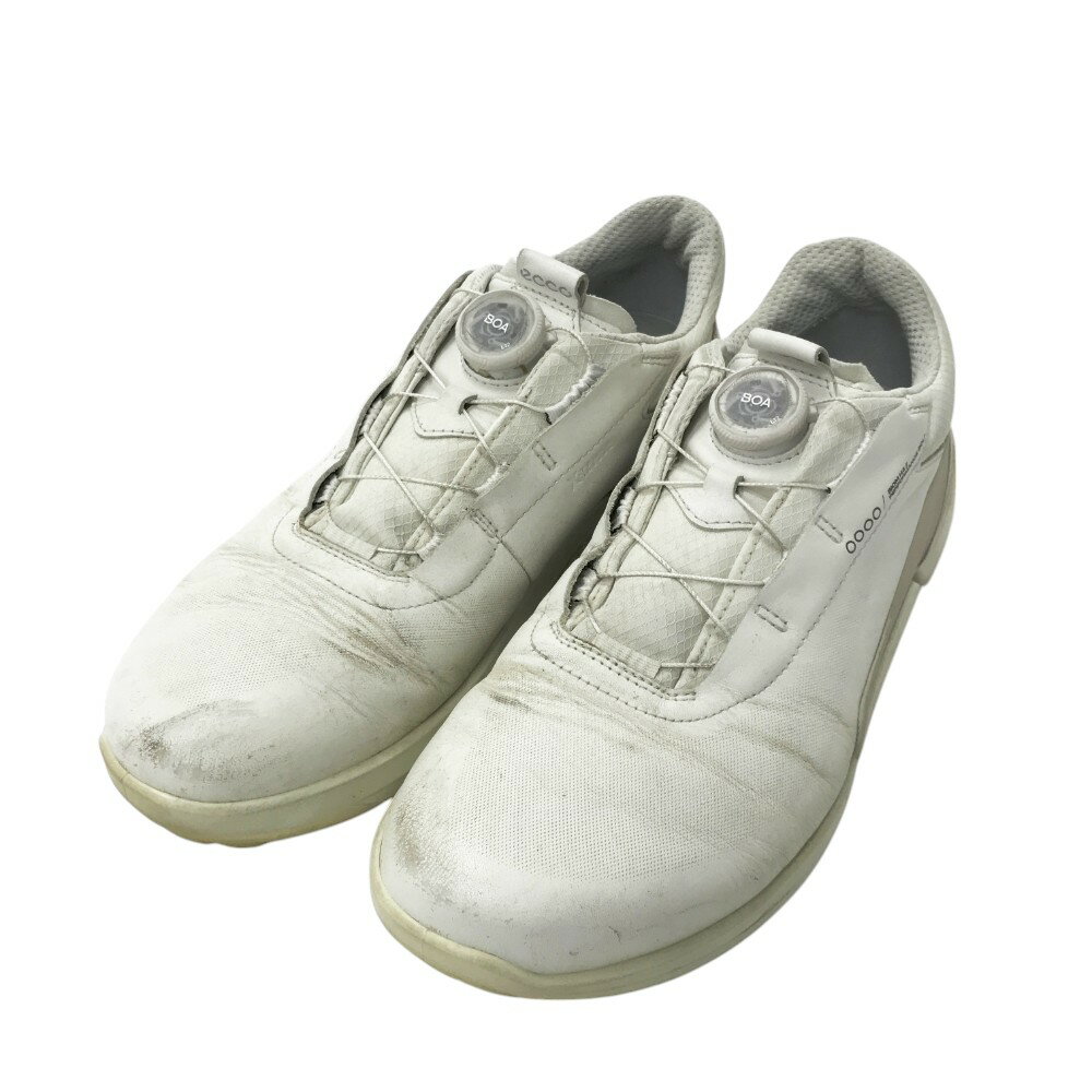 ecco エコー 108504 BIOM H4 BOA スパイクレスゴルフシューズ ホワイト系 EU 41 【中古】ゴルフウェア メンズ