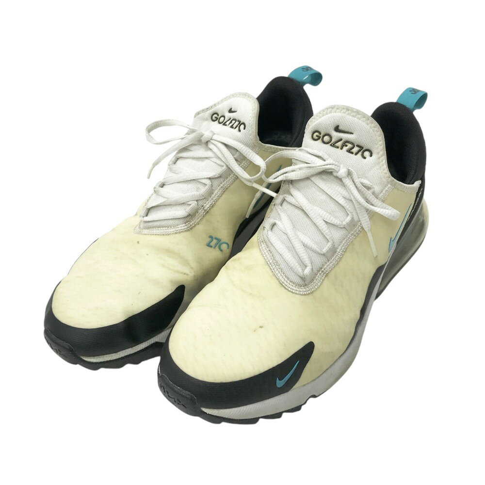 NIKE GOLF ナイキゴルフ CK6483-100 AIR MAX 270G スパイクレス ゴルフシューズ ホワイト系 28.0cm 【中古】ゴルフウェア ...