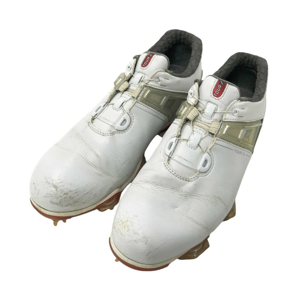 FOOT JOY フットジョイ TOUR X BOA ゴルフシューズ ホワイト系 26.5 【中古】ゴルフウェア メンズ