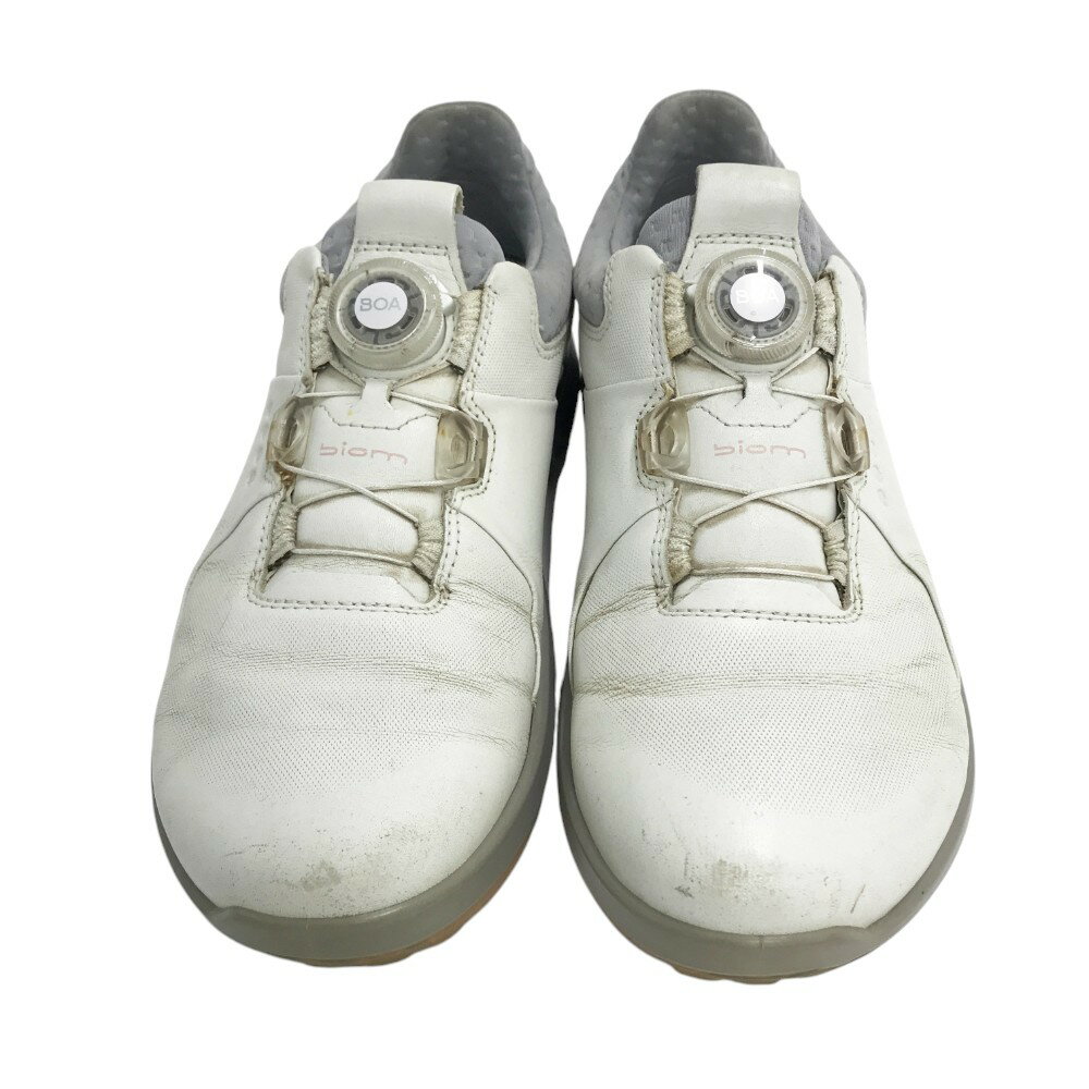 ecco エコー 108213 59021 BIOM HYBRID ゴルフシューズ BOA H4 ホワイト系 EU37 【中古】ゴルフウェア レディース