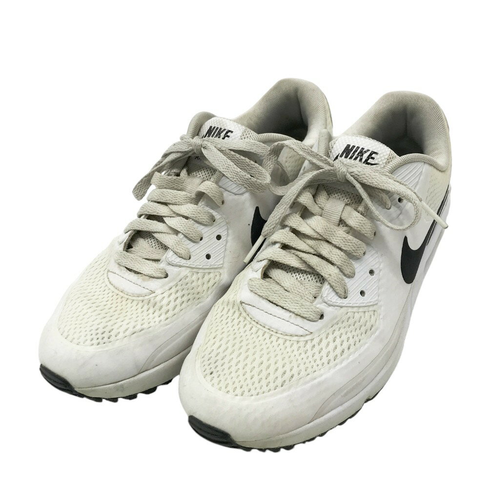 NIKE GOLF ナイキゴルフ CU9978-101 AIR MAX90 スパイクレス ゴルフシューズ ホワイト系 26cm 【中古】ゴルフウェア メンズ