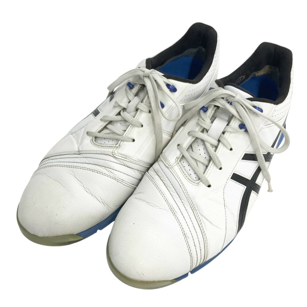 asics アシックス TGN907 ゲルエースプロ FG ゴルフシューズ ホワイト系 28 【中古】ゴルフウェア メンズ