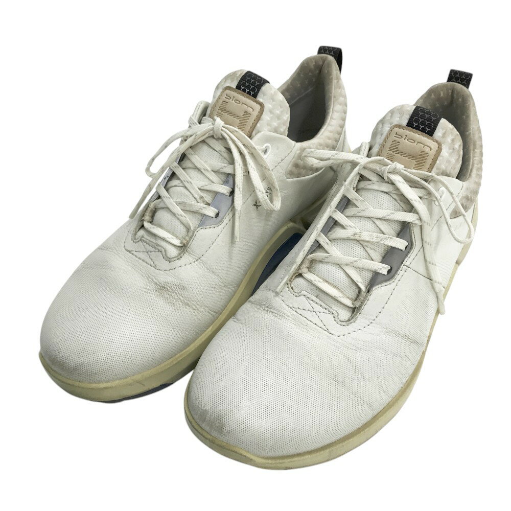 ecco エコー 108204 01007 Biom h4 スパイクレス ゴルフシューズ ホワイト系 EN 40 【中古】ゴルフウェア メンズ