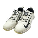 NIKE GOLF ナイキゴルフ AH6990-100 ルナ コマンド 2 BOA ゴルフシューズ ホワイト系 23.5cm 【中古】ゴルフウェア レディース