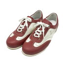 LOTTUSSE GOLF ロトゥセ ゴルフ S7857 スパイクレスゴルフシューズ レッド系 36 【中古】ゴルフウェア レディース