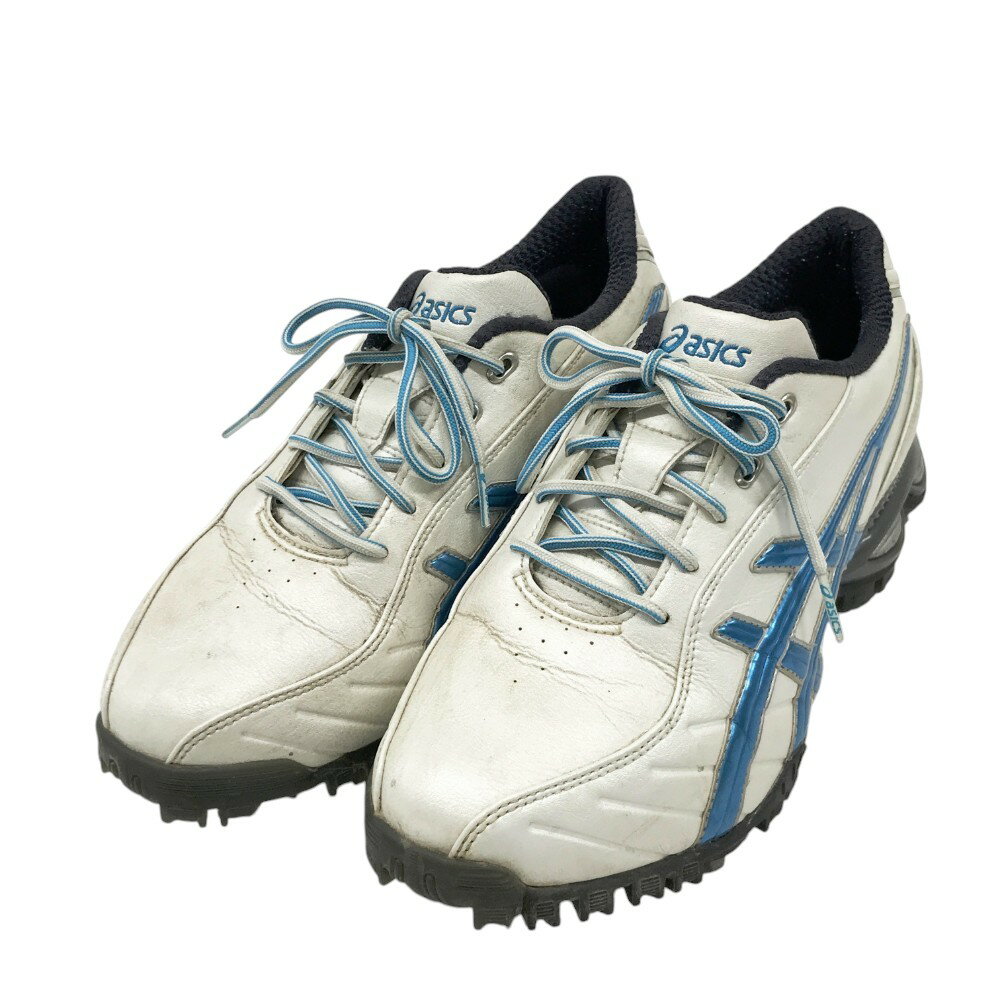 asics アシックス TGN103 ゴルフシューズ ホワイト系 24.5 【中古】ゴルフウェア メンズ
