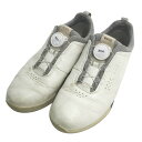 ecco エコー 102913 S-THREE BOA ゴルフシューズ ホワイト系 EU 37 【中古】ゴルフウェア レディース