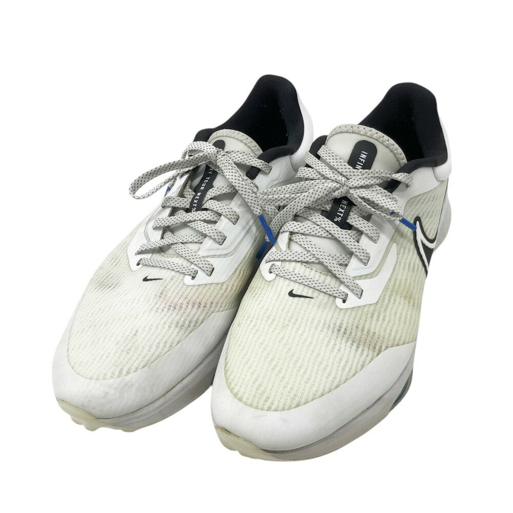 NIKE GOLF ナイキゴルフ DM8446-103 AIR ZOOM INFINITY TOUR NEXT% スパイクレス ゴルフシューズ ホワイト系 27...