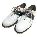 FOOT JOY フットジョイ 53932J DRYJOYS PREMIERE PACKARD LACE ゴルフシューズ ホワイト系 26 【中古】ゴルフウェア...