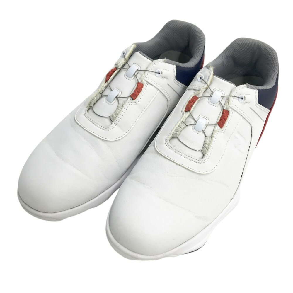 FOOT JOY フットジョイ 50058J HYDRO LITE BOA ゴルフシューズ ホワイト系 25.5 【中古】ゴルフウェア メンズ