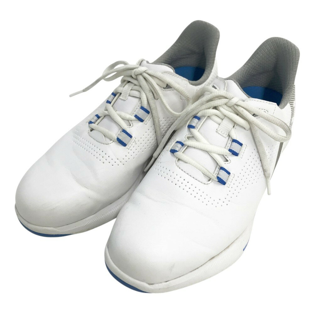 FOOT JOY フットジョイ 55440J FUEL Lace ゴルフシューズ ホワイト系 24.5 【中古】ゴルフウェア メンズ