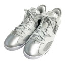NIKE GOLF ナイキゴルフ FD6719-001 AIR JORDAN 6 RETRO Low ゴルフシューズ シルバー系 28cm 【中古】ゴルフウェア...