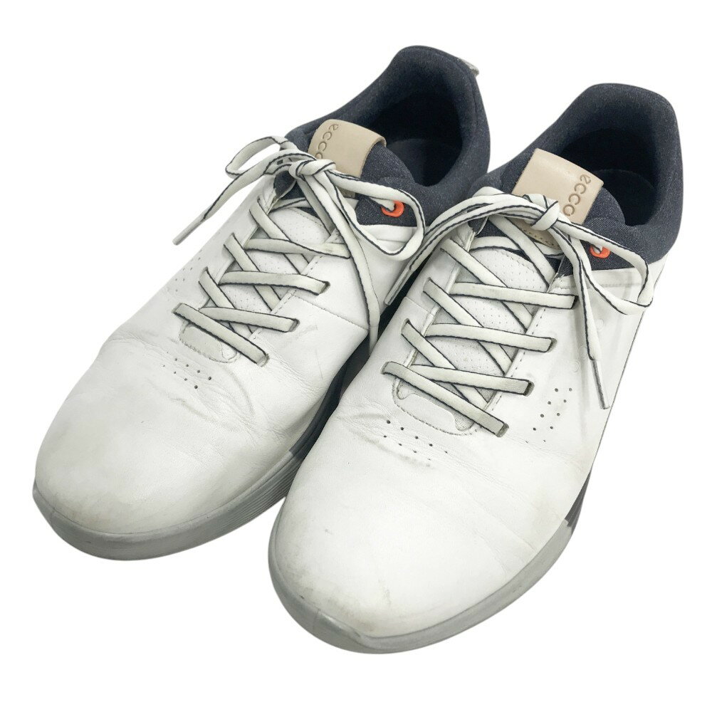 ecco エコー 10290401007 S-THREE スパイクレスゴルフシューズ ホワイト系 EU43 【中古】ゴルフウェア メンズ