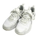 PEARLY GATES パーリーゲイツ 053-3292754 2023年モデル ゴルフシューズ 総柄 ホワイト系 24 【中古】ゴルフウェア レディース