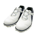 FOOT JOY フットジョイ 56852J PRO/SLBOA スパイクレスゴルフシューズ ホワイト系 25.5 【中古】ゴルフウェア メンズ