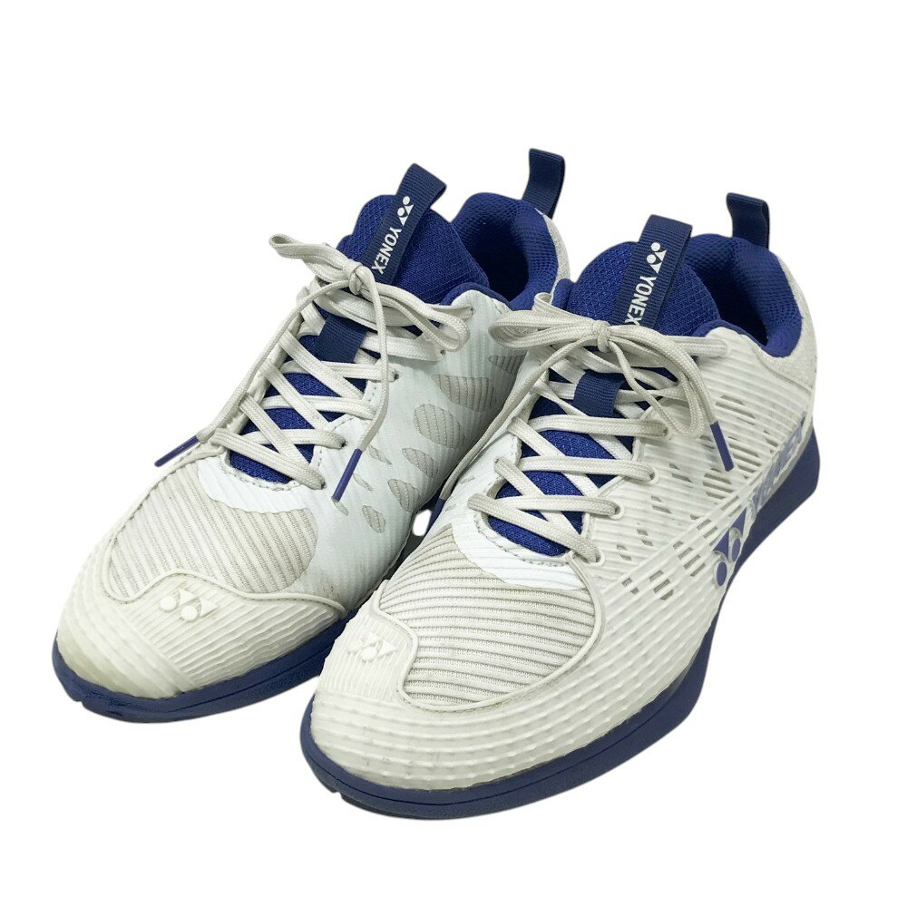 YONEX ヨネックス SHG-S01M/パワークッション ソニケージ1 スパイクレスゴルフシューズ ホワイト系 26 【中古】ゴルフウェア メンズ